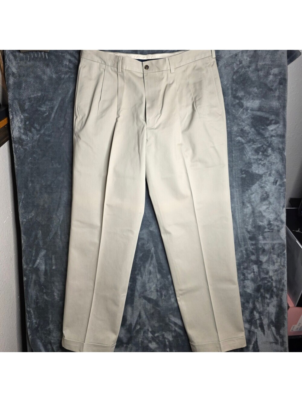 Brooks Brothers Advantage Chino Thompson Mens Pants Sz 38x32 Khaki Color